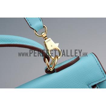 Replica Hermes Kelly 28 Blue Jean 608143