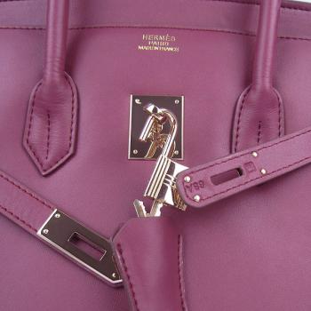 Cheap Hermes Original leather 6089 Ladies Handbag Purple