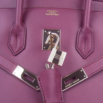 Cheap Hermes Original leather 6089 Ladies Handbag Purple