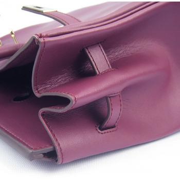 Cheap Hermes Original leather 6089 Ladies Handbag Purple