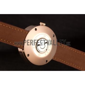 Hermes  MOP Dial Brown Leather Bracelet 801389