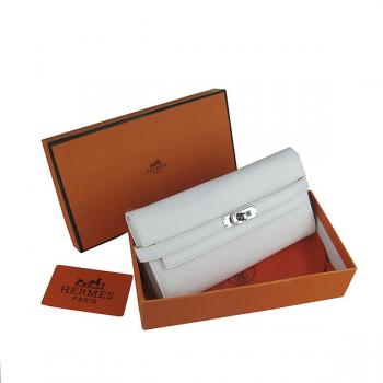 Hermes Clutches H009 Ladies Cow Leather White