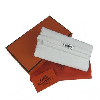 Hermes Clutches H009 Ladies Cow Leather White