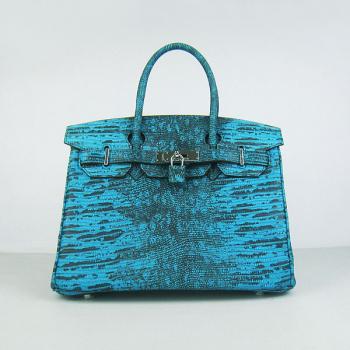 Hermes Birkin 6088 Ladies Handbag Blue -19