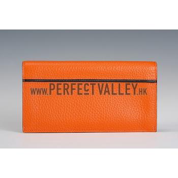 Hermes Fleming Long Wallet Orange 18926960