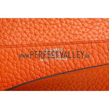 Hermes Fleming Long Wallet Orange 18926960