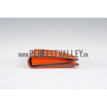 Hermes Fleming Long Wallet Orange 18926960