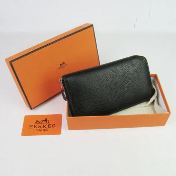 Hermes Wallet H016 Ladies Wallet Black