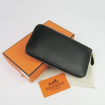 Hermes Wallet H016 Ladies Wallet Black