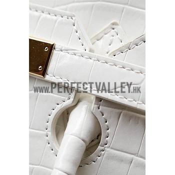 Hermes Birkin 35 Crocodile White 608064