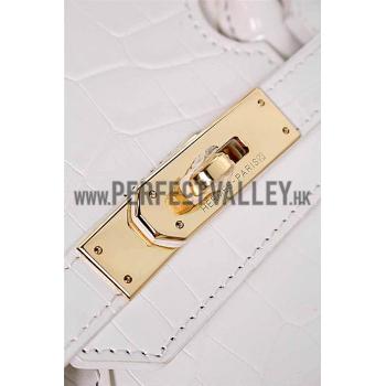 Hermes Birkin 35 Crocodile White 608064