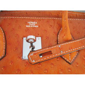 Hermes Birkin 6089 Ladies Handbag Orange Replica