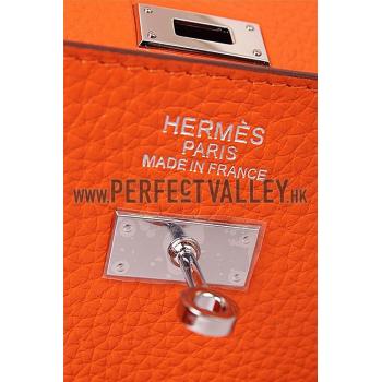 Hermes Kelly Long Wallet Orange 608074