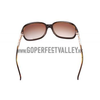 Hermes Large Oversized Brown Frame Sunglasses with Metallic Logo 308103