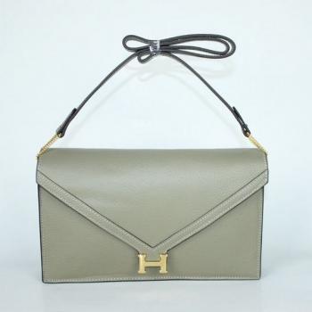 Hermes  bags 18322 Cross Body Bag Lambskin Grey