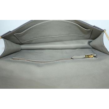 Hermes  bags 18322 Cross Body Bag Lambskin Grey