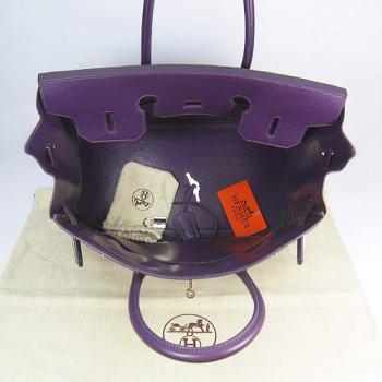 Hermes Birkin 6089 Ladies Handbag Purple