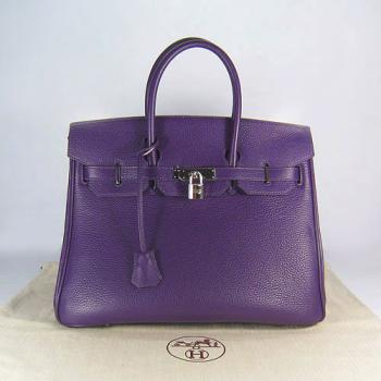 Hermes Birkin 6089 Ladies Handbag Purple