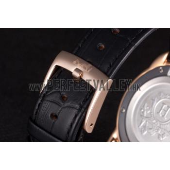 Hermes  Croco Leather Strap Black Dial 801397 Replica