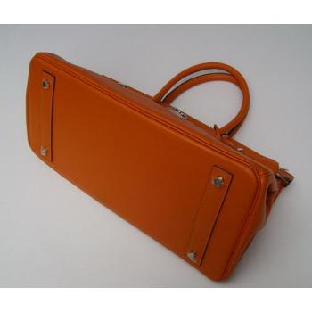 Hermes Birkin 62642 Ladies Handbag Orange Replica