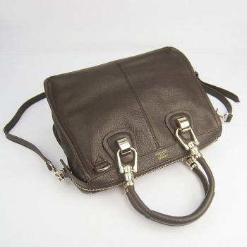 Hermes  bags 60669 2way Cow Leather Coffee