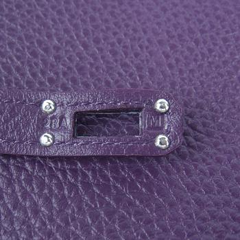 Hermes Clutches H009 Evening Bag Cow Leather Purple