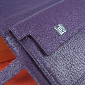 Hermes Clutches H009 Evening Bag Cow Leather Purple