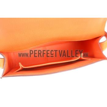 Hermes Man Messenger Large Orange Bag