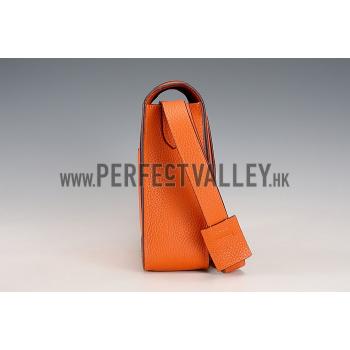 Hermes Man Messenger Large Orange Bag