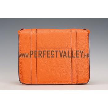 Hermes Man Messenger Large Orange Bag