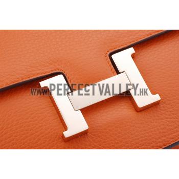 Hermes Constance Orange with Golden Buckle