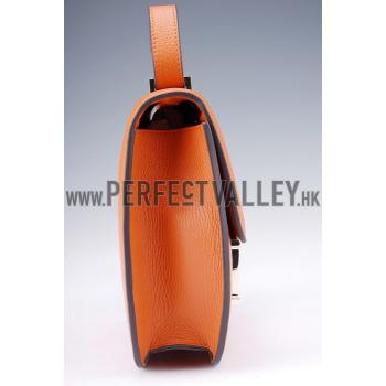 Hermes Constance Orange with Golden Buckle