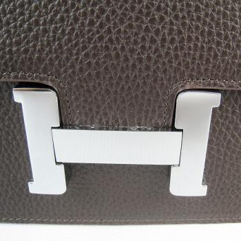 Hermes Constance H107 Ladies Cow Leather Coffee