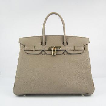 Hermes Original leather 6089A Ladies Lambskin Grey Handbag Replica