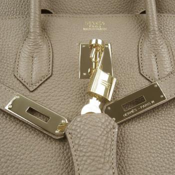 Hermes Original leather 6089A Ladies Lambskin Grey Handbag Replica