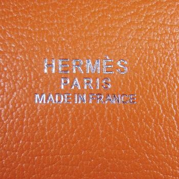 Cheap  Hermes Jypsiere H6508 Cow Leather Orange Handbag