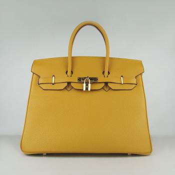 Hermes Birkin 6089 Ladies Cow Leather Yellow Bag