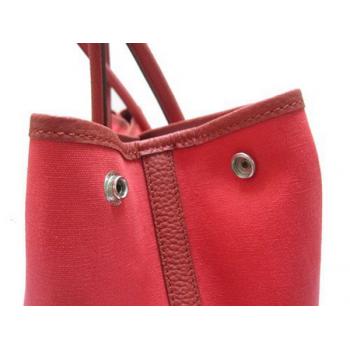 Hermes Garden Party H2084 Cross Body Bag Canvas Red Replica