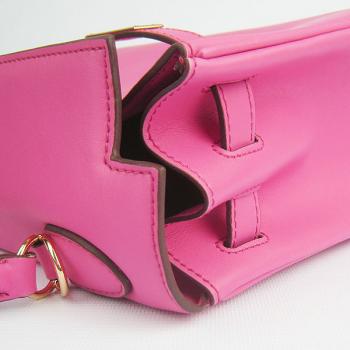 Hermes Original leather 6108 2way Lambskin Pink