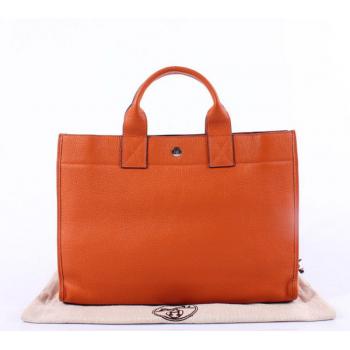 Cheap Hermes Briefcases 6008 Unisex Briefcase Orange Handbag