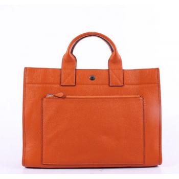 Cheap Hermes Briefcases 6008 Unisex Briefcase Orange Handbag