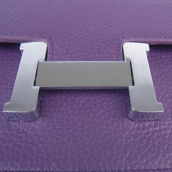 Hermes Constance H107 Cross Body Bag Purple Replica