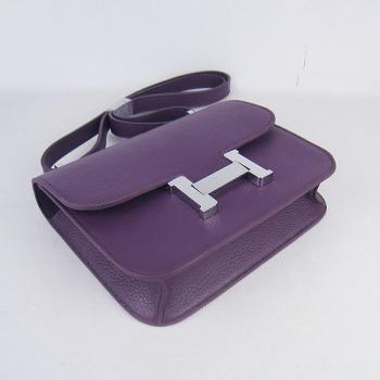 Hermes Constance H107 Cross Body Bag Purple Replica