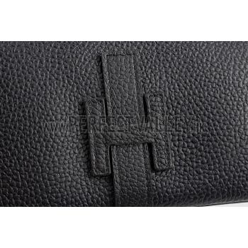 Hermes Jige Clutch Black 18926961