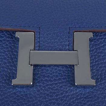 Hermes Wallet H6023 Ladies Wallet Blue