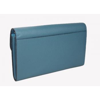 Hermes Wallet H569 Ladies Wallet Blue