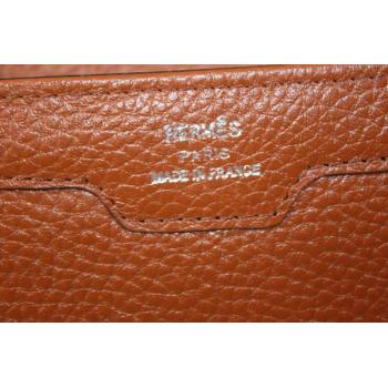 Hermes Wallet H1528 Lizard Leather Yellow