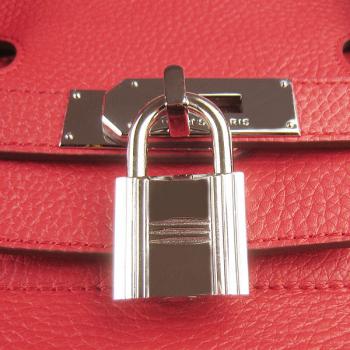 Cheap Hermes Birkin 6109 Handbag Cow Leather Red