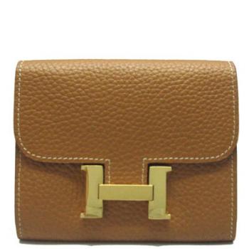 Cheap Hermes Wallet H2006 Cow Leather Coffee