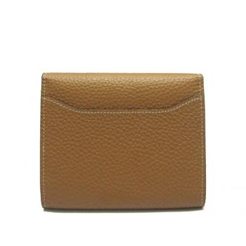 Cheap Hermes Wallet H2006 Cow Leather Coffee